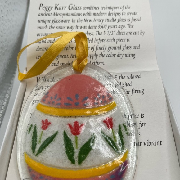 Vintage Peggy Karr Glass Easter Chick /  Spring Ornament - Picture 2 of 4